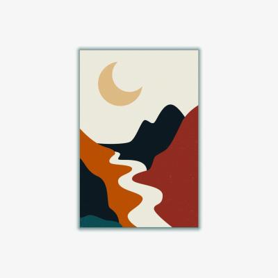 Wolf & Badger Boho Mountain Series #1 Small Stanley Print House