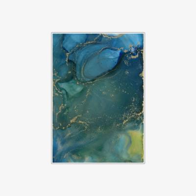 Wolf & Badger Blue Crosscurrent A5 Print A5 148 X 210Mm Art by Affie
