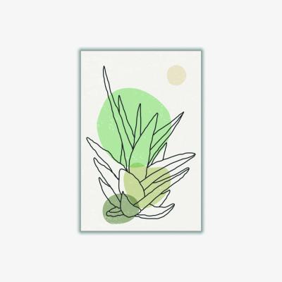 Wolf & Badger Green Color Abstract Agave #3 Small Stanley Print House