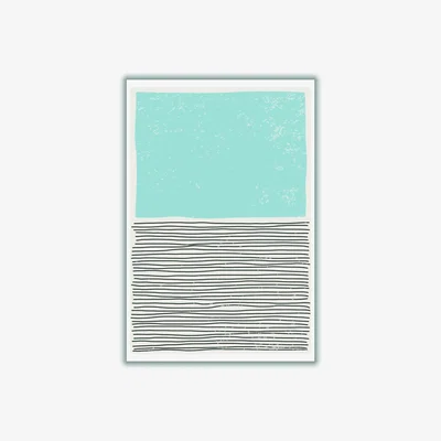 Wolf & Badger Light Blue Minimal Xxs Stanley Print House