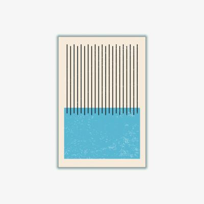 Wolf & Badger Blue Color Vibe Series I A1 594 X 841Mm Stanley Print House