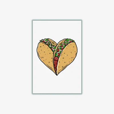 Wolf & Badger Gold Tacos Are Life Large Stanley Print House