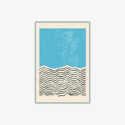 Wolf & Badger Blue Minimal Abstract Set #2 Medium Stanley Print House