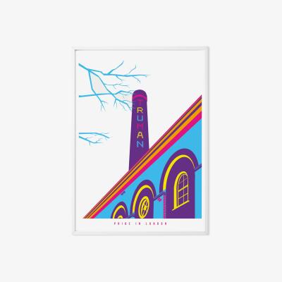 Wolf & Badger Pride In London Prints- The Old Truman Brewery A3 297 X 420Mm Eye for London Prints