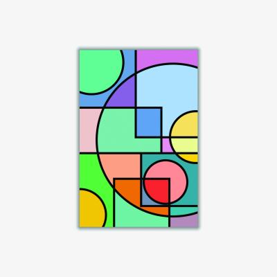 Wolf & Badger Abstract Circles Collection #2 A2 420 X 594Mm Stanley Print House
