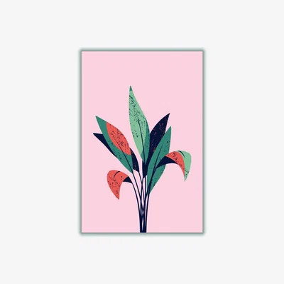 Wolf & Badger Pink / Purple Pink Plant Large Stanley Print House