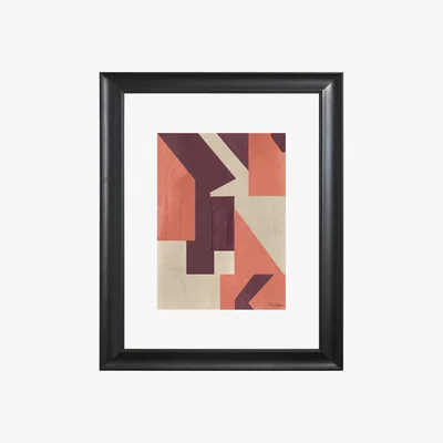 Wolf & Badger Pink / Purple Art Print Geometric Passion Catchii
