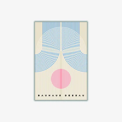 Wolf & Badger Rose Gold Bauhaus Design Ii Medium Stanley Print House