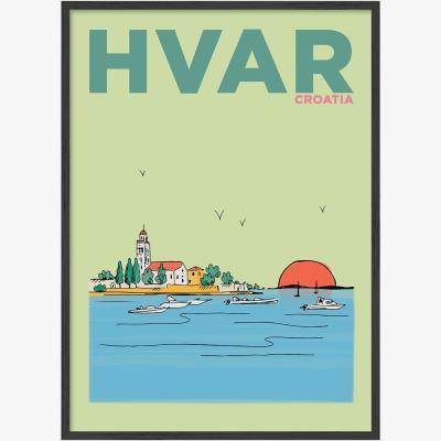 Wolf & Badger Hvar Croatia - Summer Escapes Print Places & Spaces Art Co.