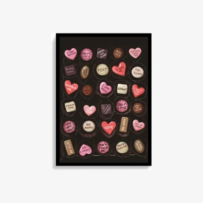 Wolf & Badger Brown Anti-Love Chocolate Club | A4 | 210 X 297Mm | Absurde