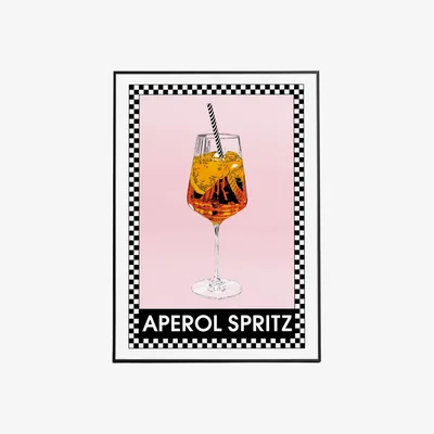 Wolf & Badger Aperol Spritz - Art Print S Abi Overland Jersey