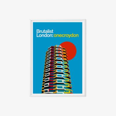 Wolf & Badger One Croydon Art Print A3 297 X 420Mm Eye for London Prints