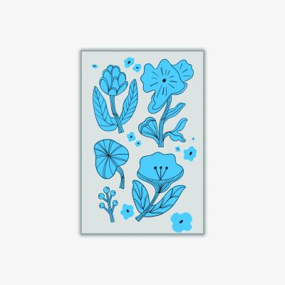 Wolf & Badger Blue Flowers Large Stanley Print House