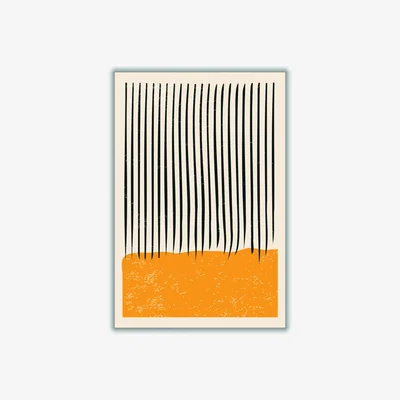 Wolf & Badger Yellow / Orange Color Line Series Ii Large Stanley Print House