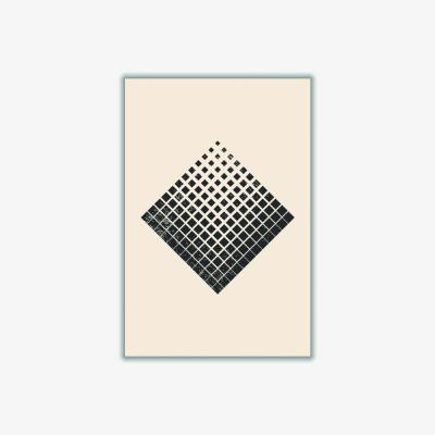 Wolf & Badger Black Minimal Halftone Shapes #3 Large Stanley Print House