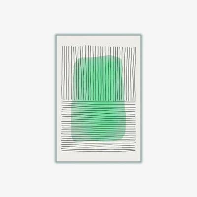 Wolf & Badger Green Minimalism #4 Medium Stanley Print House