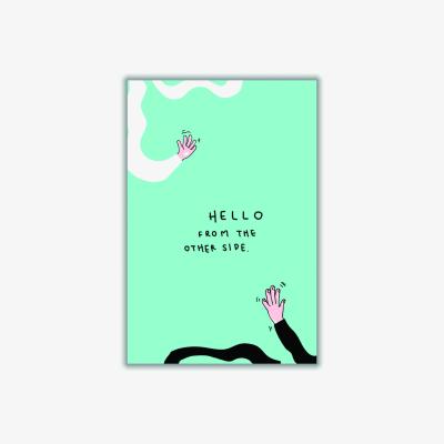 Wolf & Badger Blue Hello From The Other Side Large Stanley Print House