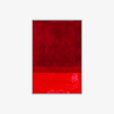 Wolf & Badger Red Minimal Watercolor 2 Small Stanley Print House