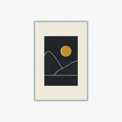 Wolf & Badger Black Minimal Sunset Vibes 5 Medium Stanley Print House