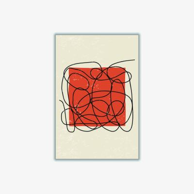 Wolf & Badger Red Abstract Color Set #3 Extra Small Stanley Print House