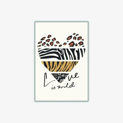 Wolf & Badger Brown Love Is Wild Extra Small Stanley Print House
