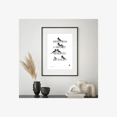 Wolf & Badger Black The Curious Magpie Series - Seven For A Secret Never To Be Told Curiosity Snug
