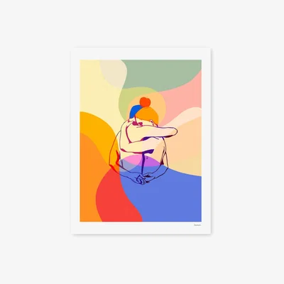 Wolf & Badger Apple Of My Eye Art Print 45X60Cm Soumati Studio