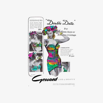 Wolf & Badger Corselette | A4 | 210 X 297Mm | Charlotte Posner