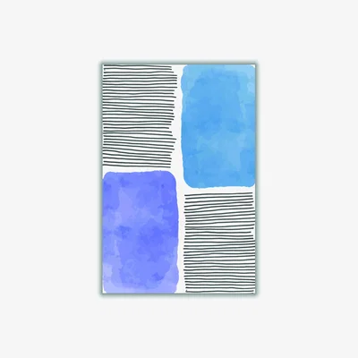 Wolf & Badger Watercolor Lines Series #1 Small Stanley Print House