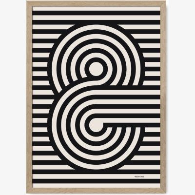 Wolf & Badger Ampersand - Geometric Typography Print A2 420 X 594Mm Reign & Hail