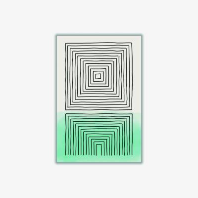 Wolf & Badger Green Minimal Design Set #1 Large Stanley Print House