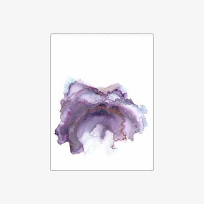 Wolf & Badger Pink / Purple Lolite - A3 Fine Art Print | A3 | 297 X 420Mm | Art by Affie