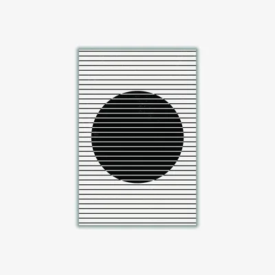 Wolf & Badger Black Minimal Geometric #2 Medium Stanley Print House