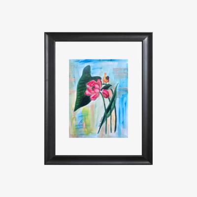 Wolf & Badger Art Print Lotus Flower Bird Catchii