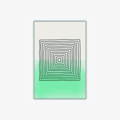 Wolf & Badger Light Green Watercolor Shapes #2 A1 594 X 841Mm Stanley Print House