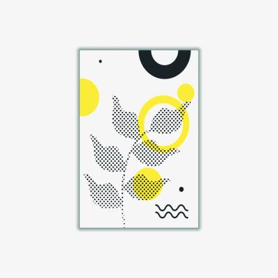 Wolf & Badger Yellow / Orange Abstract Halftone Shapes 4 A2 420 X 594Mm Stanley Print House
