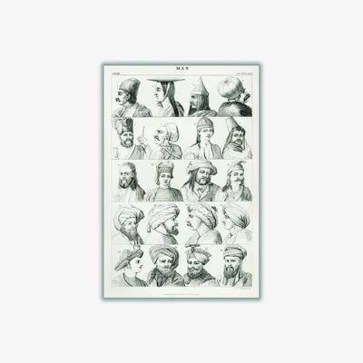 Wolf & Badger Man Iii By Oliver Goldsmith Grey A1 594 X 841Mm Stanley Print House