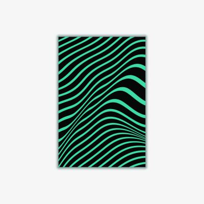 Wolf & Badger Blue Vibes A2 420 X 594Mm Stanley Print House