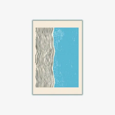 Wolf & Badger Blue Color Line Series Iii Small Stanley Print House