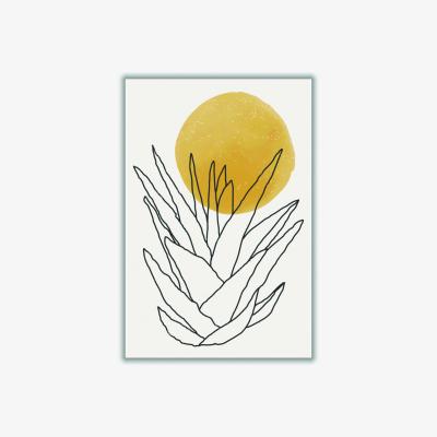 Wolf & Badger Yellow / Orange Abstract Agave Sunshine #1 A1 594 X 841Mm Stanley Print House