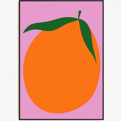 Wolf & Badger Orange Art Print - A2 Natalie Cass Art