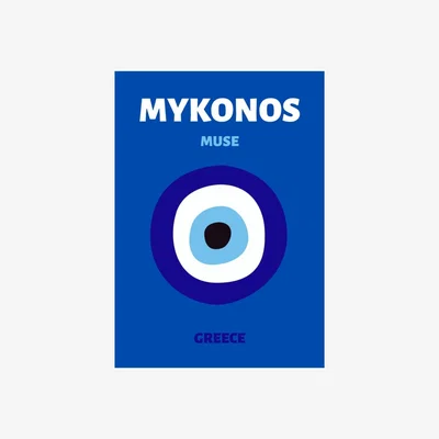 Wolf & Badger Blue Mykonos Muse | Artchi
