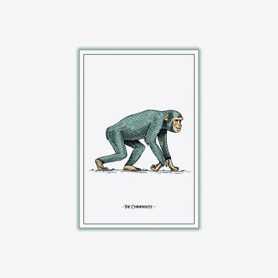 Wolf & Badger Grey The Chimpanzee Large Stanley Print House