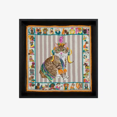 Wolf & Badger African Tekir Cat Illustration | Un Poco