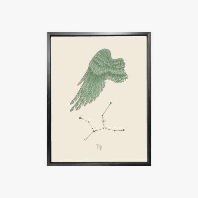 Wolf & Badger 'Virgo Zodiac' Fine Art Print - A5 Emily Carter
