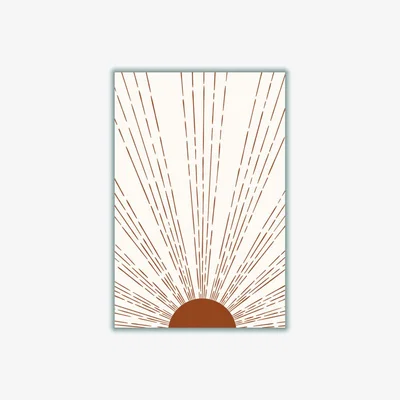 Wolf & Badger Brown Sun 1 Extra Small Stanley Print House