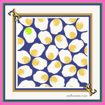 Wolf & Badger Design Print - E For Eggs Jessica Russell Flint