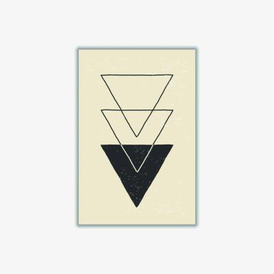 Wolf & Badger Black Abstract Triangles #5 Xxs Stanley Print House