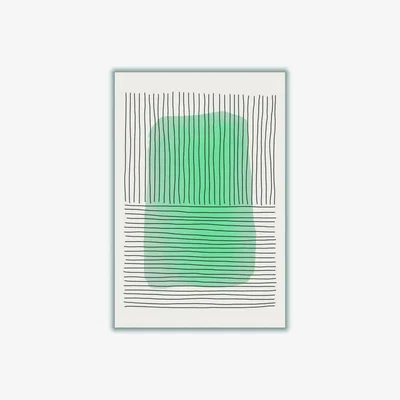 Wolf & Badger Pale Green Minimal Shapes Series #1 Extra Small Stanley Print House