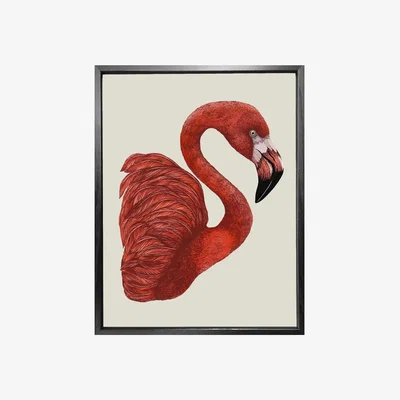 Wolf & Badger Antique Flamingo Ii Fine Art Print - A4 Emily Carter